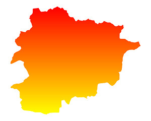 Image showing Map of Andorra