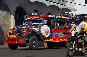 Image showing Colorful Filipino jeepney