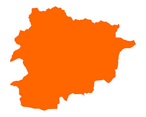 Image showing Map of Andorra