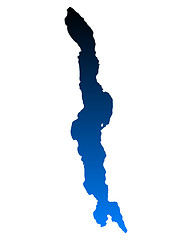 Image showing Map of Lake Malawi