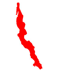 Image showing Map of Lake Tanganyika