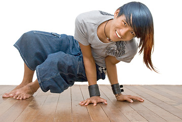 Image showing Asian teen emo break dancer