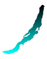 Image showing Map of Lake Baikal