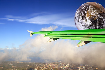 Image showing Flying greener