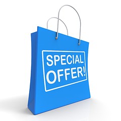 Image showing Special Offer Shopping Bag Shows Promotion