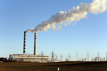 Image showing power plant  . Belarus