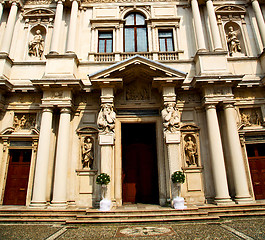 Image showing building old architecture in italy europe milan religion       a