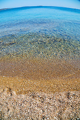 Image showing flow foam and froth in the sea    of mediterranean greece