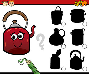 Image showing shadows task cartoon for kids