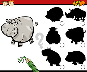 Image showing education shadows task cartoon