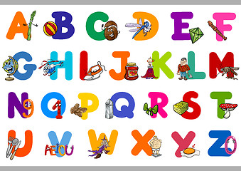 Image showing educational alphabet set for kids