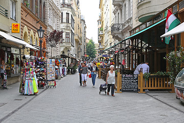 Image showing Budapest Vaci Street