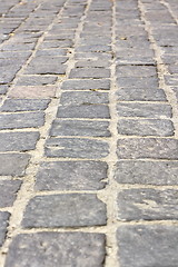 Image showing stone tiles on pedestrian pathway