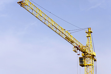 Image showing Cranes  against the sky