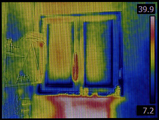 Image showing Thermal Image of Window