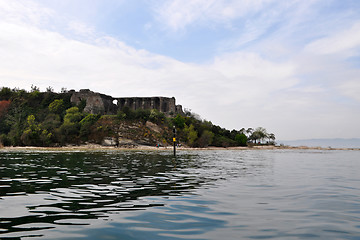 Image showing Grottoes of Catullus, Sirmione, Lombardy, Italy