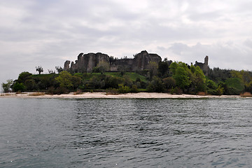 Image showing Grottoes of Catullus, Sirmione, Lombardy, Italy