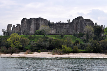 Image showing Grottoes of Catullus, Sirmione, Lombardy, Italy