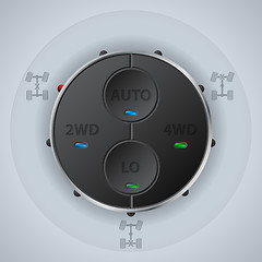 Image showing Off road differential control with function LEDs