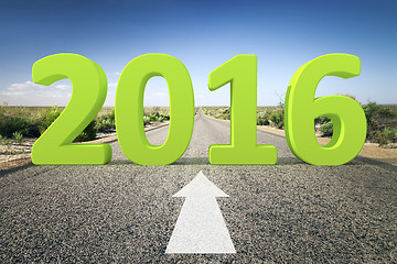 Image showing road to horizon 2016