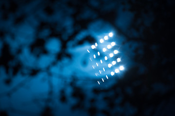 Image showing stadium lights