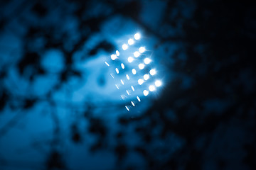 Image showing stadium lights