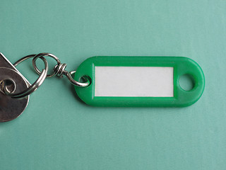 Image showing Green keyring