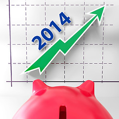 Image showing Graph 2014 Shows Growing Income And Profits