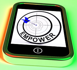 Image showing Empower Smartphone Means Provide Tools And Encouragement