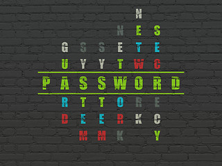 Image showing Privacy concept: Password in Crossword Puzzle