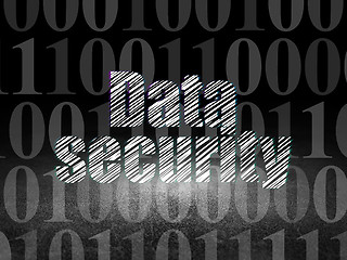 Image showing Safety concept: Data Security in grunge dark room