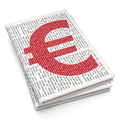 Image showing Money concept: Euro on Newspaper background