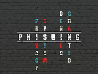 Image showing Safety concept: Phishing in Crossword Puzzle