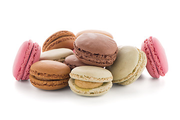 Image showing Colorful French Macarons