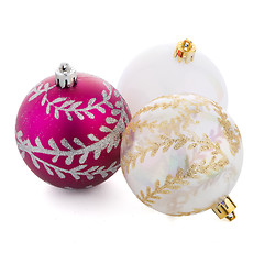 Image showing Christmas decorative balls
