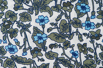 Image showing Fabric with floral patter