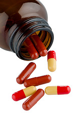 Image showing Pills from bottle