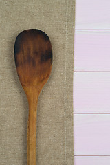 Image showing Kitchenware on beige towel