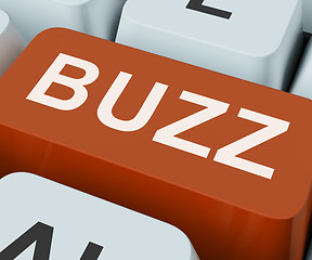 Image showing Buzz Key Shows Awareness Exposure And Publicity