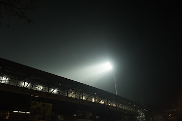 Image showing stadium lights