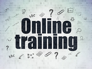 Image showing Education concept: Online Training on Digital Paper background