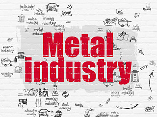 Image showing Industry concept: Metal Industry on wall background