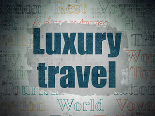 Image showing Tourism concept: Luxury Travel on Digital Paper background
