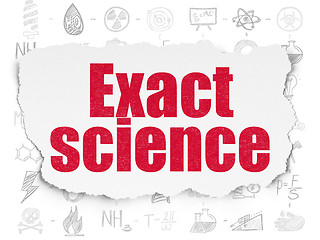 Image showing Science concept: Exact Science on Torn Paper background
