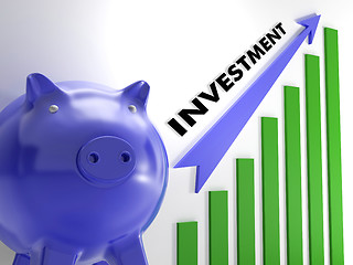 Image showing Raising Investment Chart Shows Monetary Success