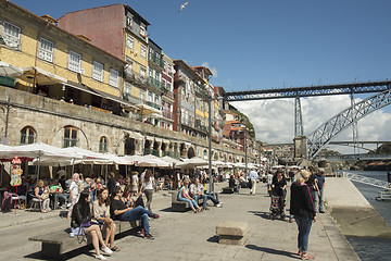 Image showing EUROPE PORTUGAL PORTO RIBEIRA OLD TOWN DOURO RIVER