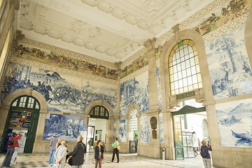 Image showing EUROPE PORTUGAL PORTO TRAIN STATION SAN BENTO