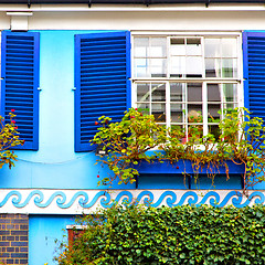 Image showing notting   hill  area  in london   flowers