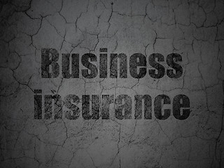 Image showing Insurance concept: Business Insurance on grunge wall background