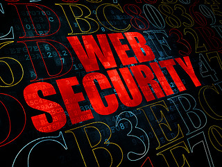 Image showing Web design concept: Web Security on Digital background